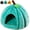 Blue, variant on Cute Pumpkin Shaped Cat Bed, Indoor Warm Cat Cave with Removable Cushion, Festival Decorative Pet Sleeping Nest for Small Cats Kittens