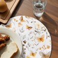 thumbnail image 4 of Round Placemats Yellow Flower 15 inch Set of 2 Table Mats for Dining Table Butterfly Heat Resistant Non-Slip Kitchen & Home Decorative Place Mat Set, 4 of 8