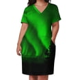 thumbnail image 2 of Vestido colgante Aurora Boreal con bolsillo para mujer, vestido de noche elegante para boda., 2 of 6