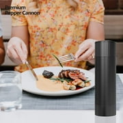 WhiteRhino Professional Grade Pepper Mill Grinder with Stainless Steel Blade,High Output Refillable Adjustable Coarseness Pepper MIll for Spices