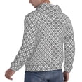 thumbnail image 6 of Sikiie Gray Plaid Men's Hoodie, Essentials Hoodie, Sweatshirt, Pullover Hooded Sweatshirt for Men-X-Large, 6 of 7