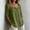 Army Green, variant on Women Gathered Square Neck Rollable Long Sleeve Crinkled Gauze Blouse, Three Button Henley Placket Loose Side Pocket Linen-Effect Casual Top for Spring Summer Daily Vacation Outfits (White,XL)