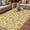 Light Beige Mustard Yellow, variant on Yelllow Floral Outdoor Rug for Patio/Deck/Porch, Non-Slip Large Area Rug 4 x 6 Ft, Vintage Rustic Plants Flowers Spring Indoor Outdoor Rugs Washable Area Rugs, Reversible Camping Rug Carpet Runner