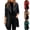 Black, variant on FAVIPT 2024 Winter Coats for Women Fashion Casual Long Trench Coat Ladies Elegant Lapel Slim Overcoat Plus Size Pea Coat Jackets