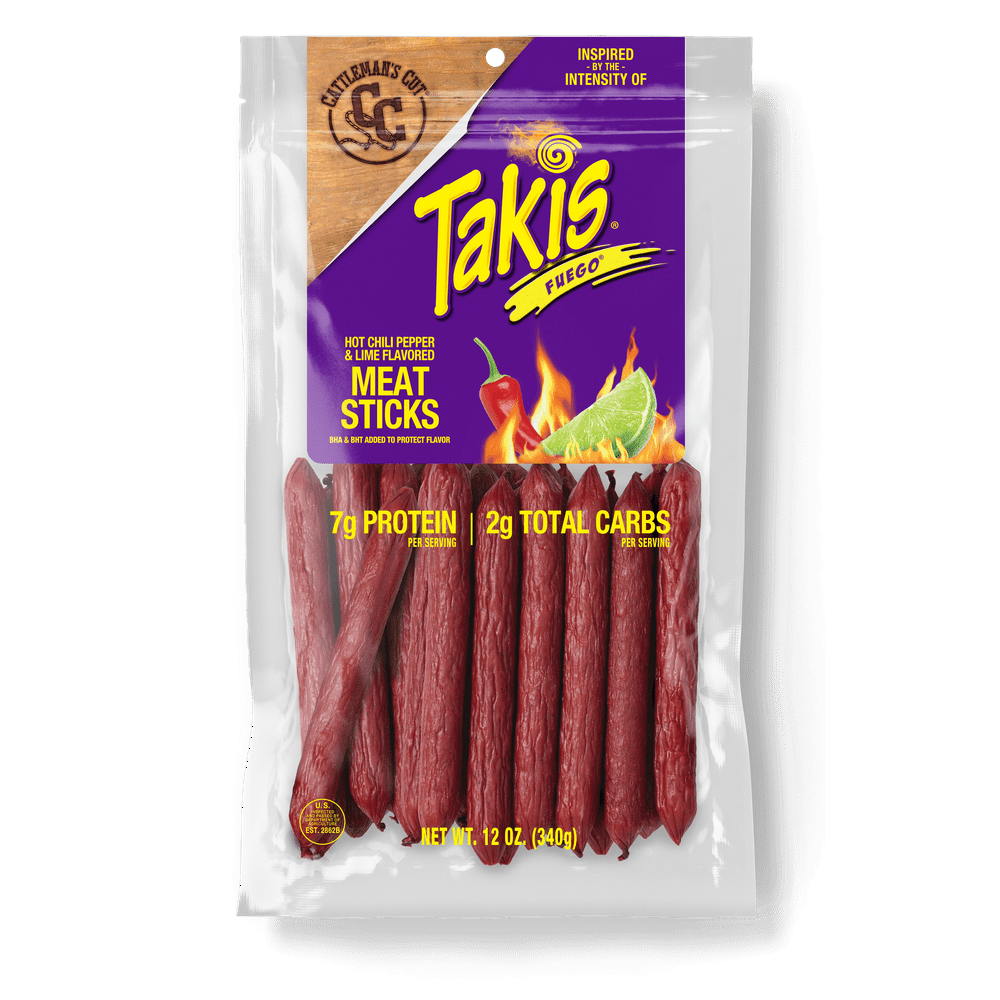 Cattleman's Cut Takis Fuego Meat Sticks, 12 Oz
