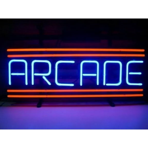 Queen Sense 17"x14" Red Arcade Neon Sign Man Cave Handmade Neon Light 117ASRB