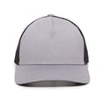thumbnail image 3 of Outdoor Cap RGR-100M 5 Panel Heathered, Mesh Back Cap-Heathered Grey/Black, 3 of 8