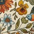 thumbnail image 6 of BANET Mushroom Retro Floral Boho Tablecloth Round Vintage Flowers Bohemian Washable Wrinkle Stain-Resistant Polyester Rustic Farmhouse Table Cloth Holiday Decor For Party Picnic Dining Outdoor 42"-46, 6 of 8