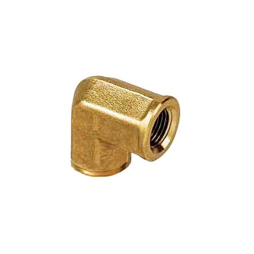Auveco # 351. 90 Degree Brass Pipe Elbow 1/4". Qty 5.