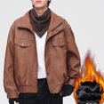 thumbnail image 2 of Yiliang Mens Tactical Jacket Aviator Bomber Jacket Casual Fall and Winter Water Resistant Outwear Coat,Khaki,3XL, 2 of 6