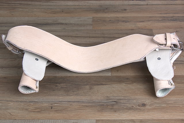 U-Hilason Double Barrel 45 Caliber Leather Shooting Cowboy Gun Holster Belt