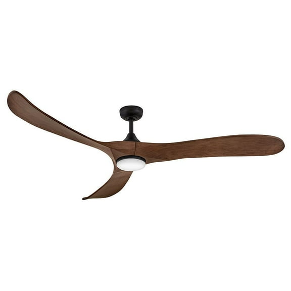 903872FWB-LDD Hinkley Lighting Swell Illuminated - 3 Blade Ceiling Fan with Light Kit In Modern Style-15 Inches Tall and 75 Inches Wide