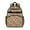 Brown Highland Cow, variant on Blue Highland Cow Bucket Flower Pattern Backpack for School,Cute School Bag,Schoolbag with Adjustable Shoulder Straps & Padded Back,15.25"x11.5"x5.25"