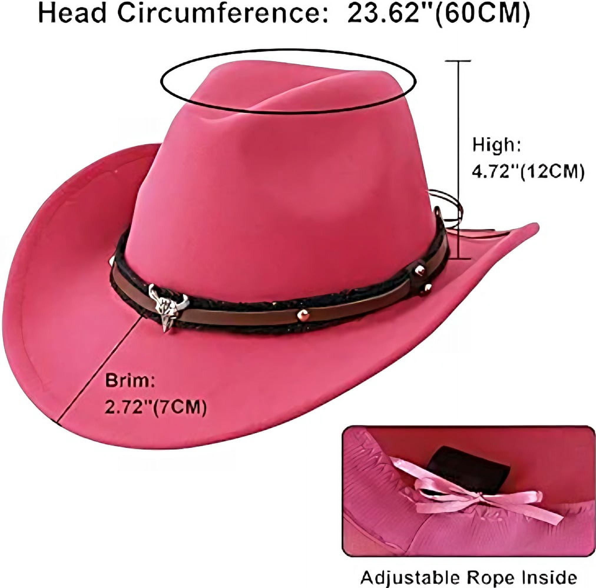 5561 Rose Cowboy Hats For Men & Women With Western Hat Bands, Ideal Wowstyle Women main image 4