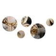 thumbnail image 2 of Designart "Marbled Meditations Gold and Pink I" Abstract Marble Metal Wall Art Set of 5 Piece, 2 of 5