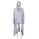thumbnail image 2 of Gibobby Playera De Algodón Sólido Irregular Tamaño largo Tops Manga Mujer Sudadera Capucha Más Blusa Suéter Blusa de mujer（Gris， XXXL), 2 of 5
