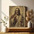 thumbnail image 6 of Qisvanset Jesus Portrait Canvas Wall Art 15.75x11.81 Inches, 6 of 8