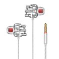 thumbnail image 1 of Opolski Casque Filaire Design Ergonomique Anti-Enroulement Transparent Multi-Core avec Micro pour Musique, 1 of 8