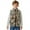 Deer Forest Hunting Camo, variant on Watercolor Cat Print Boys Zippered Vest Sleeveless Coat Stand-Up Collar Warm Soft Fleece Outerwear Jacket with Pockets, Size 5-6 Years
