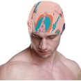 thumbnail image 2 of FYBTO Swimming Cap African Giraffes Tropical Unisex Adult FYBTO Polyester, 2 of 4