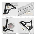 thumbnail image 4 of Adjustable Ruler Multi Combination 300mm/600mm Square Angle Ruler Measuring Set Universal Ruler Right Angle Protractor Tools ,Widely Use, 4 of 6