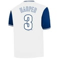 thumbnail image 3 of Men's-Profile Bryce Harper White Philadelphia Phillies Big & Tall Name & Number Jersey, 3 of 3