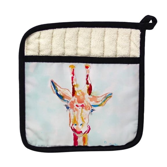 Betsy Drake PT048 Giraffe Pot Holder