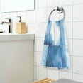 thumbnail image 3 of Yayeee 100% Cotton Hand Towels for Bathroom 16" x 28" Soft Absorbent Kitchen Towel, Blue Pattern, 3 of 7