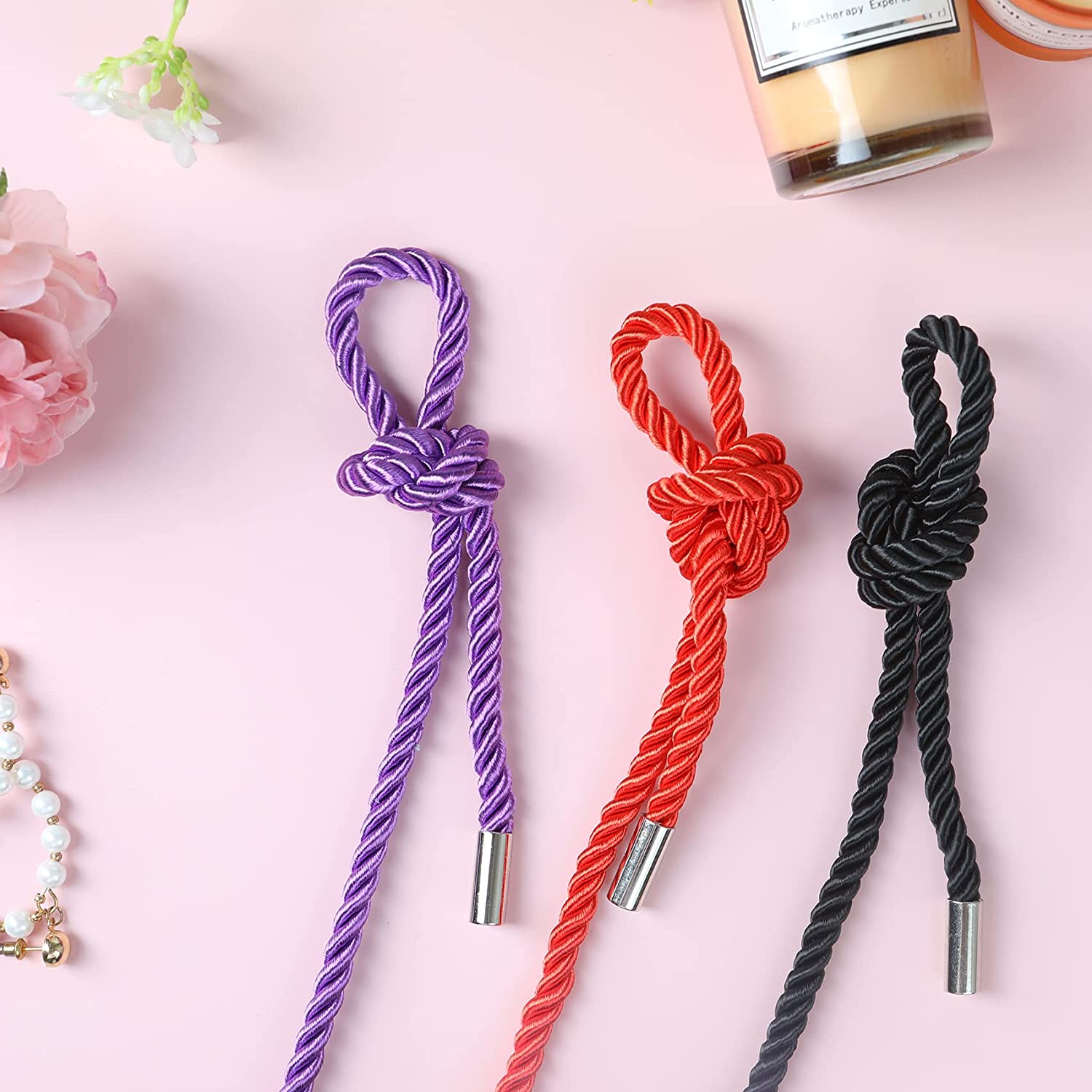 2-Pack Soft Cotton Rope, 10 Meters (32 Feet) Each, 8mm Thick - Multipurpose, Skin-Friendly, With End Caps