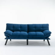 Vega Convertible Folding Modern Sofa Bed - Navy Blue