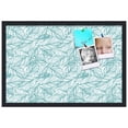 thumbnail image 2 of PinPix 27x18 Custom Cork Bulletin Board White Aqua Poster Board Has a Fabric Style Canvas Finish, Framed in White Aqua, by ArtToFrames (PinPix-1876), 2 of 5