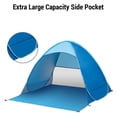 thumbnail image 4 of Pop Up Tent for Camping Beach Tent Sun Shelter Instant Opening Wind and Rain Protection UV Resistant Easy to Store, 4 of 4