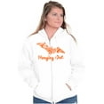 thumbnail image 4 of Cute Haunted House Halloween Bat Zip Hoodie Sweatshirt Women Brisco Brands L, 4 of 6