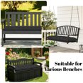 thumbnail image 7 of HONEY HOME Outdoor Bench Cushion, 60x20x4 Inch, Tufted Waterproof Swing Cushions with Ties for Patio Bench Window, 7 of 7