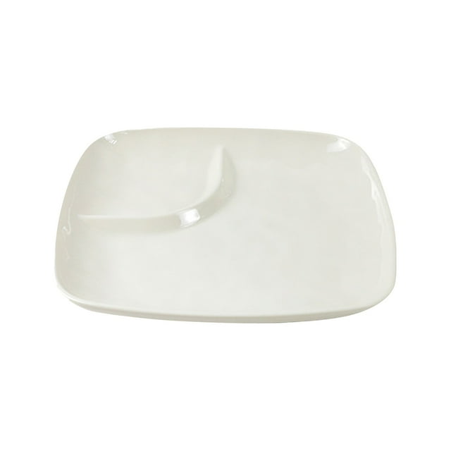 SHAGUOZHOU Heat Imitation Porcelain Compartment Fast Food Trays Specifically Designed For School And Unit Canteens Commercial Grade Tableware