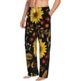 thumbnail image 2 of Balery Men'S Sunflowers Leaves Pants,Sleepwear Pants,Pajama Pants,Pj Bottoms Drawstring And Pockets-X-Large, 2 of 9