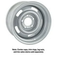 thumbnail image 3 of Speedway Motors GM Rally Truck Wheel, 15x10 Steel Rim with 5x5 BP & Silver Gloss Finish, Classic Five-Slot Style Compatible with most GM C10, Blazer, Jimmy and Other 1/2-Ton Truck, 3 of 9