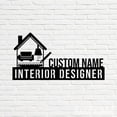thumbnail image 4 of Handmadetneonsign Interior Designer Metal Nameplate, Interior Designer Desk Nameplate, Desk Name Plate Decor, 4 of 5