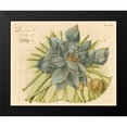 thumbnail image 2 of Vision Studio 24x20 Black Modern Framed Museum Art Print Titled - Blue Lotus Flower II, 2 of 5
