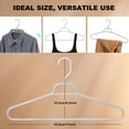 thumbnail image 6 of Quality Hangers Heavy Duty Gray Plastic Hangers 40-Pack with Swivel Hook | 7mm Thick Non Slip Coat Hangers with Accessory Bar | Ideal Clothes Hangers Plastic for Everyday Use | 17 Inches (40, Gray), 6 of 7