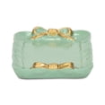 thumbnail image 6 of Lynza Teal & Gold Ribbon Themed Cast Iron Catchall Tray, 6 of 7
