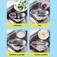 thumbnail image 4 of 304 Stainless Steel Black Triangular Draining Basket Sink Drain Filter Basket, 4 of 9
