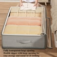thumbnail image 4 of Large Under-Bed Storage Boxes,Stackable Durable Non-Woven Fabric Clothes Organizer Bins , for Bedroom Wardrobe Organization, 4 of 9