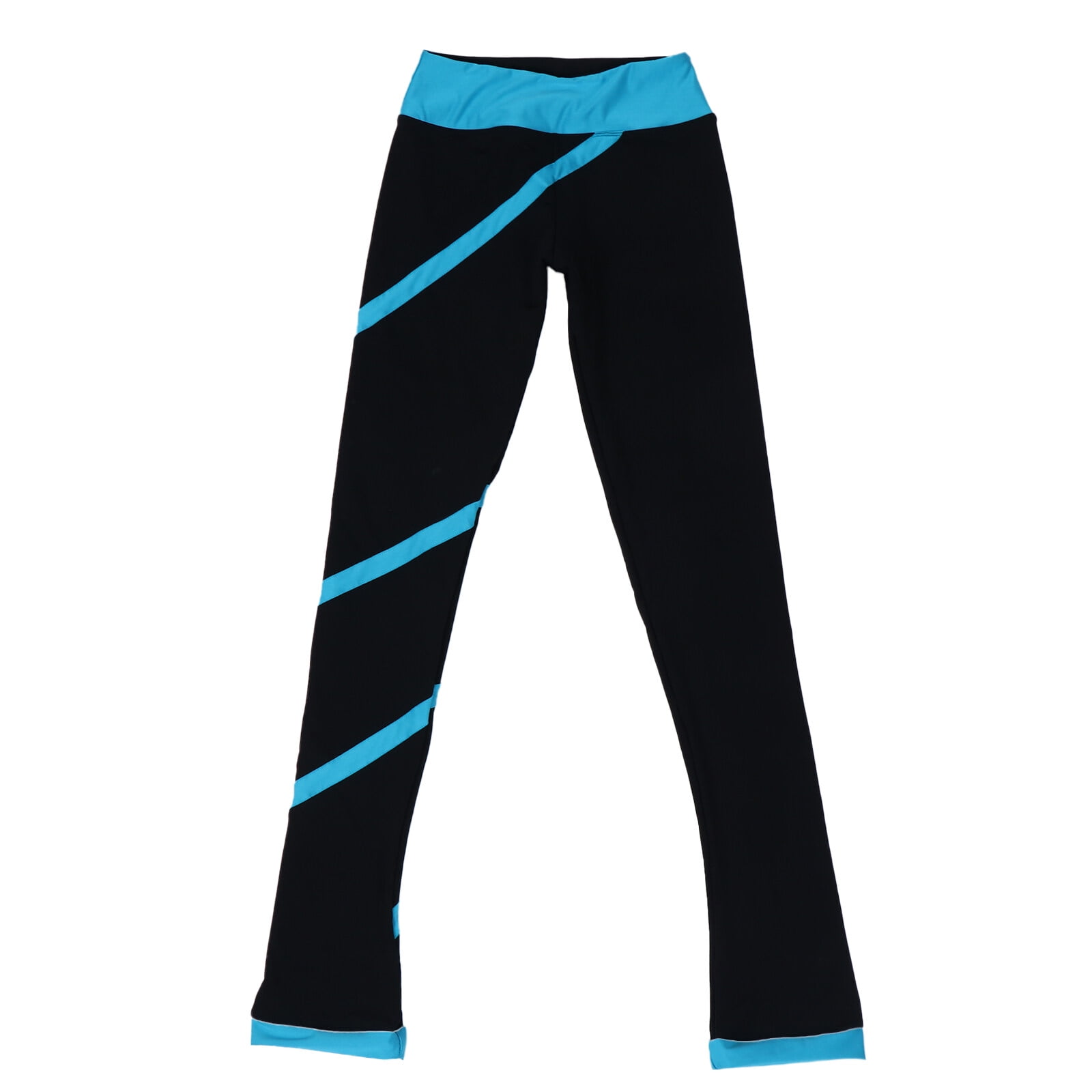 NUOLUX Skating Pants with Spiral Strip Design Figure Skating Training