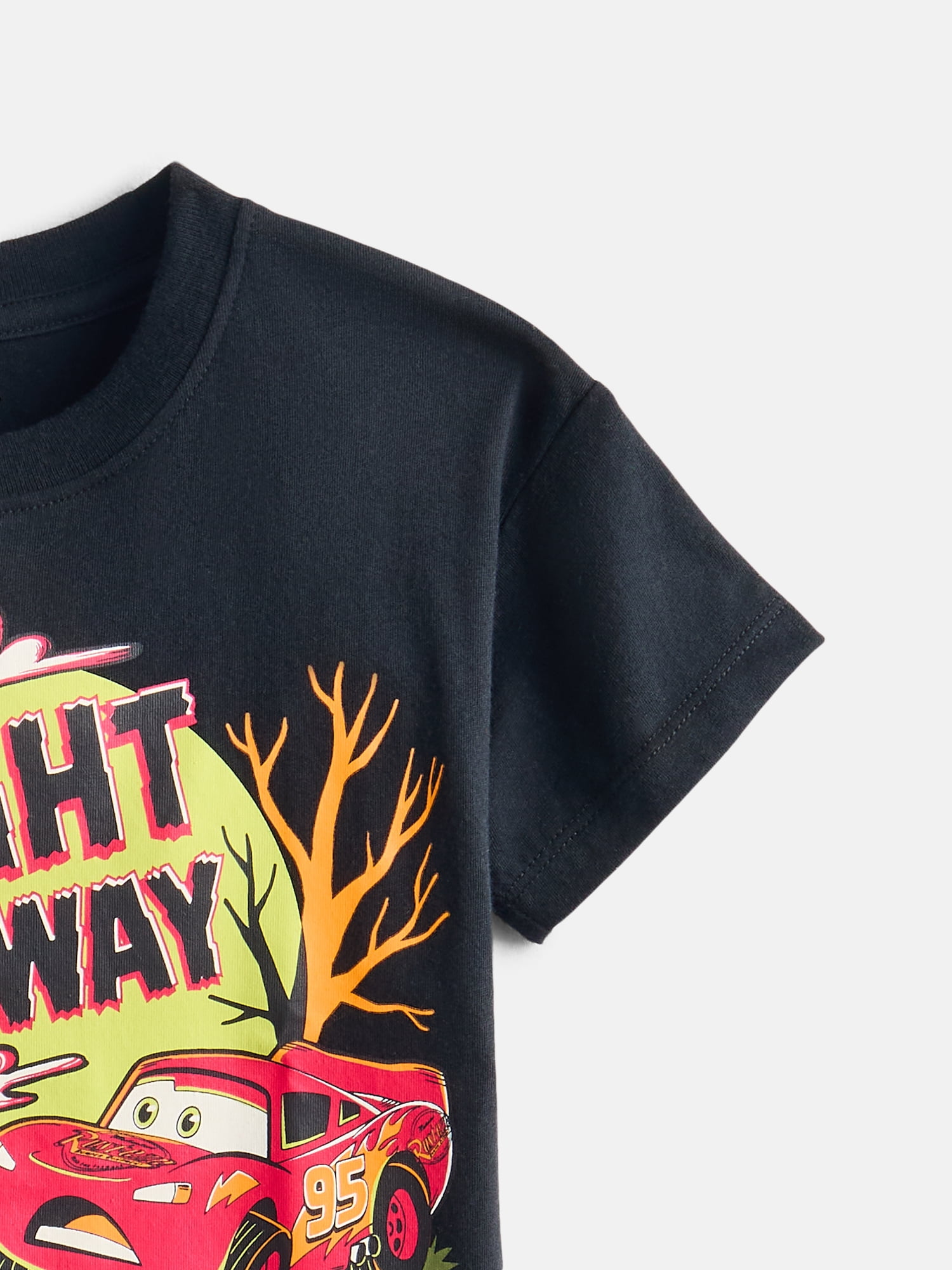 Pixar Cars Toddler Boys Halloween Graphic Tee with Short Sleeves, Sizes 12M-5T