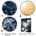 thumbnail image 3 of Designart "Blue Monochrome Forest Winter wall art" Landscape & Nature Floater Framed Canvas Art Print, 3 of 7