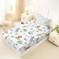 thumbnail image 4 of Erosebridal Cartoon Animal Twin Sheet Sets for Boys, Lion Zebra Bedding, 3pcs, 4 of 5