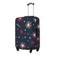thumbnail image 3 of Multi-Size Suitcase Protective Cover Full Range Double Stitching Invisible Zipper For Travel Business Independence Day Theme Star (11) Small, 3 of 8