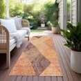 thumbnail image 6 of Addison Rugs Chantille Indoor/Outdoor Transitional Geometric Orange Washable Runner Rug, 2'3" x 7'6", 6 of 6