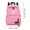 thumbnail image 5 of Mochila escolar C (cierre único o doble aleatorio), mochila grande para estudiantes de secundaria, bolsa deportiva femenina, bolsa escolar masculina de moda, gran capacidad, bolsa de viaje, 5 of 5